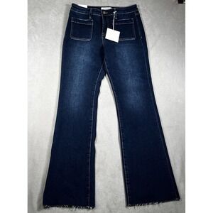NWT Lovervet by Vervet High Rise Boot Cut Jeans Women 30/11 Dark Wash Denim